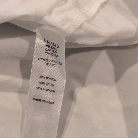 Frame Ruched Cali Popover Blouse - Picture 8 of 10